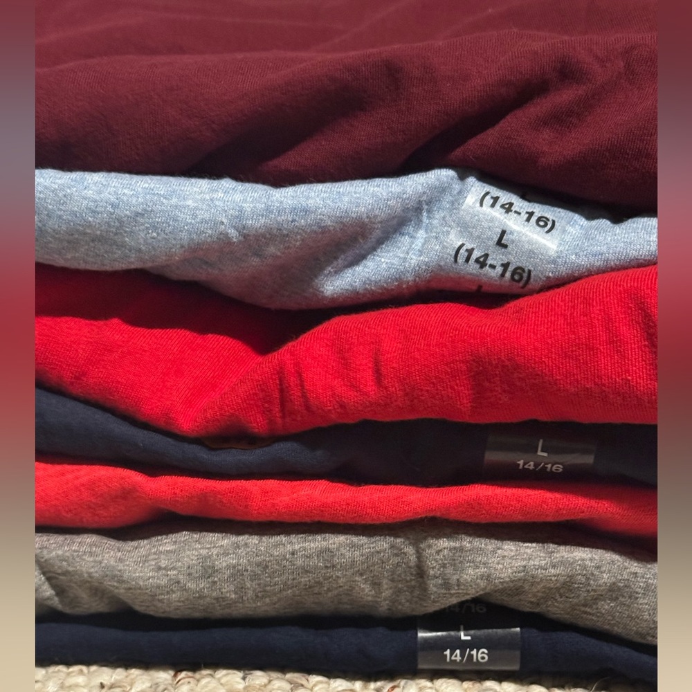 7 Boys Polo Ralph Lauren Long Sleeve Shirts Size Large – Graphic & Solid